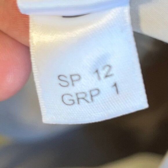 St. John Women's Beige Utility Style Button Down Shirt Dress Sz 4 Cotton / Cupro - Picture 10 of 15